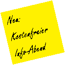 Neu: Kostenfreier Info-Abend